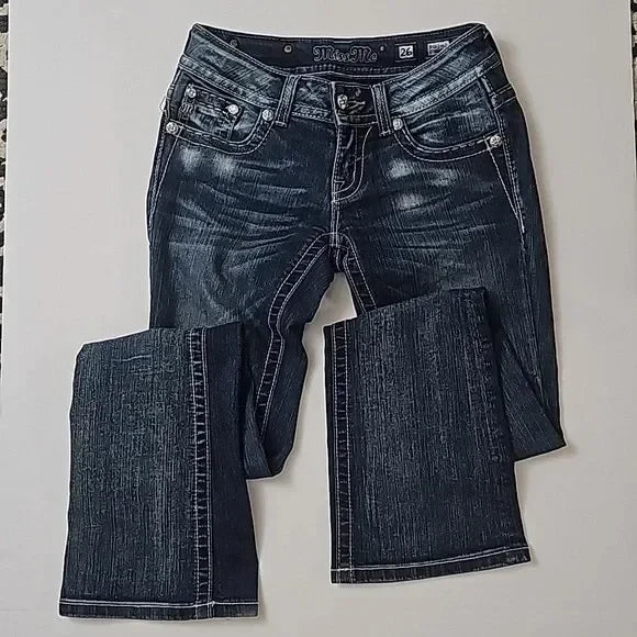 Retro Y2K Flared Denim Pants