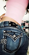 Retro Y2K Flared Denim Pants
