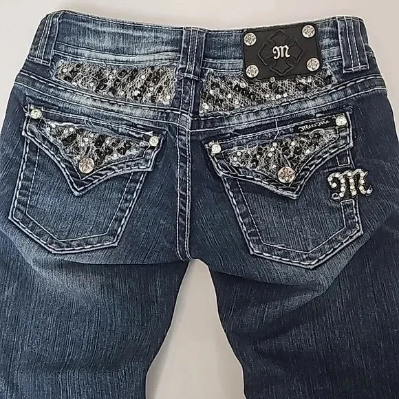 Retro Y2K Flared Denim Pants