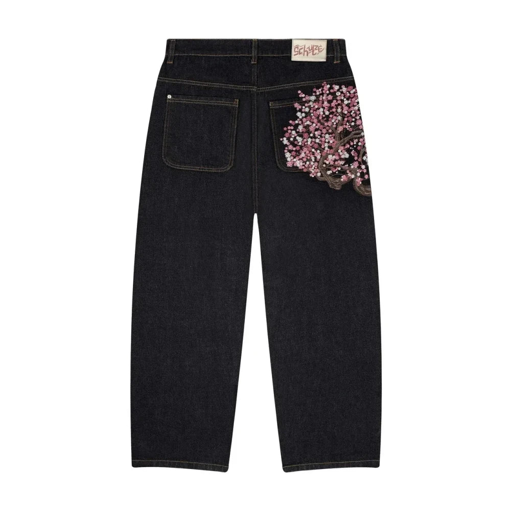 Retro Y2K Flared Denim Pants