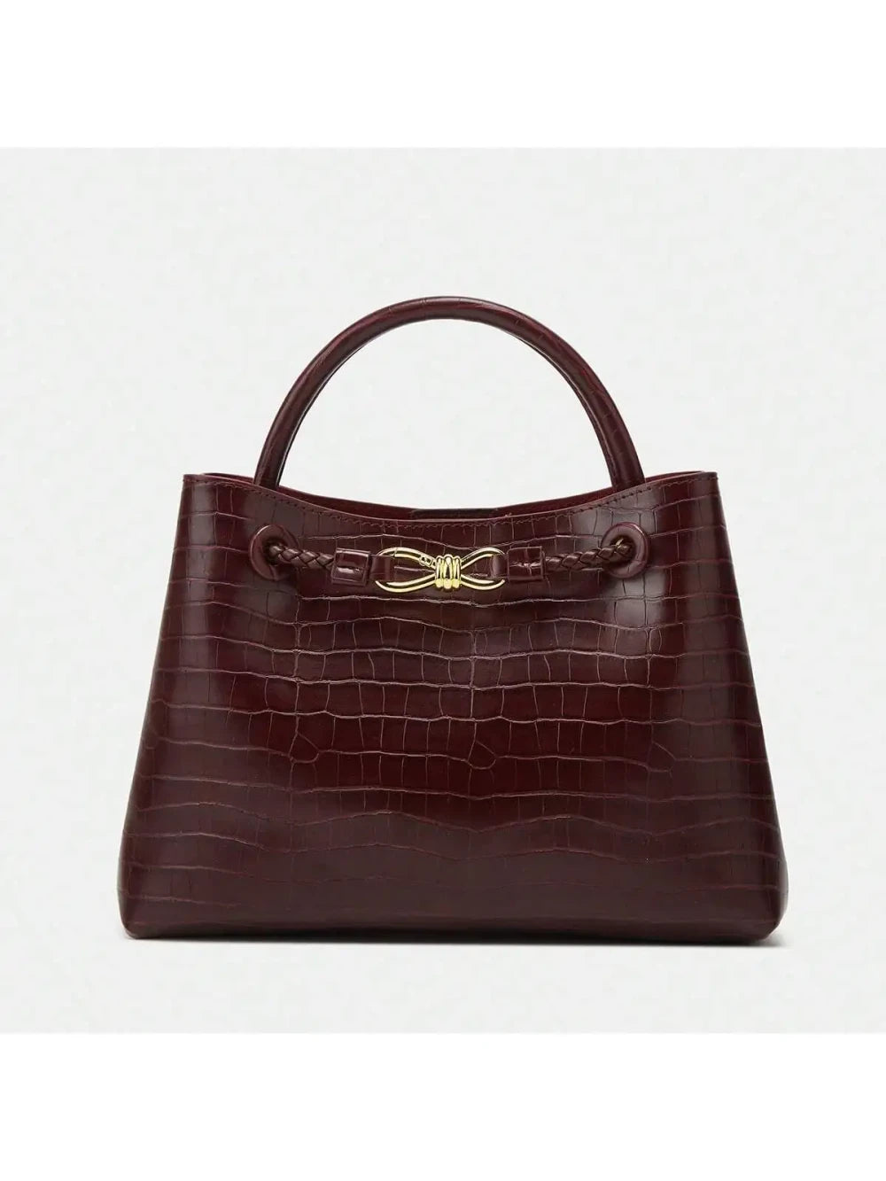 Black Stone Patterned Crossbody Bag