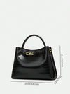 Black Stone Patterned Crossbody Bag