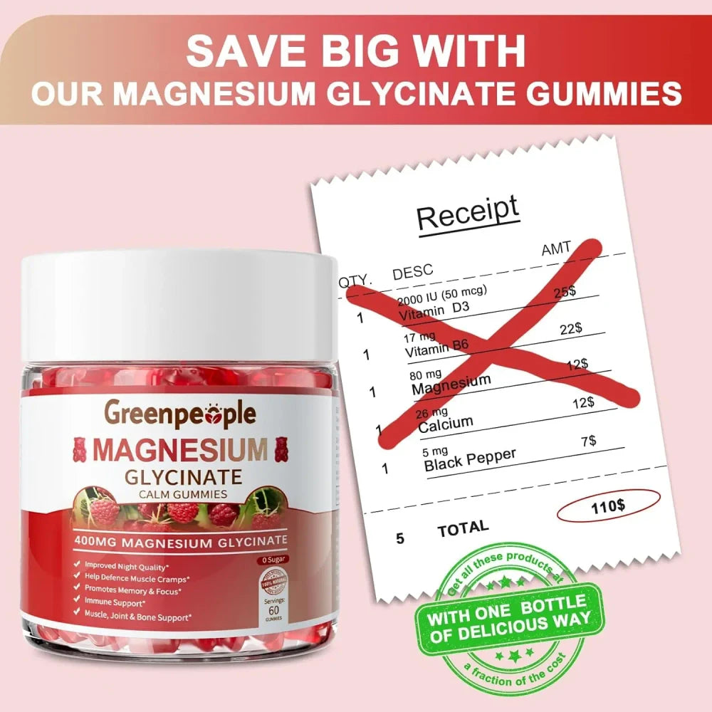 Magnesium Glycinate Gummies for Calm Sleep