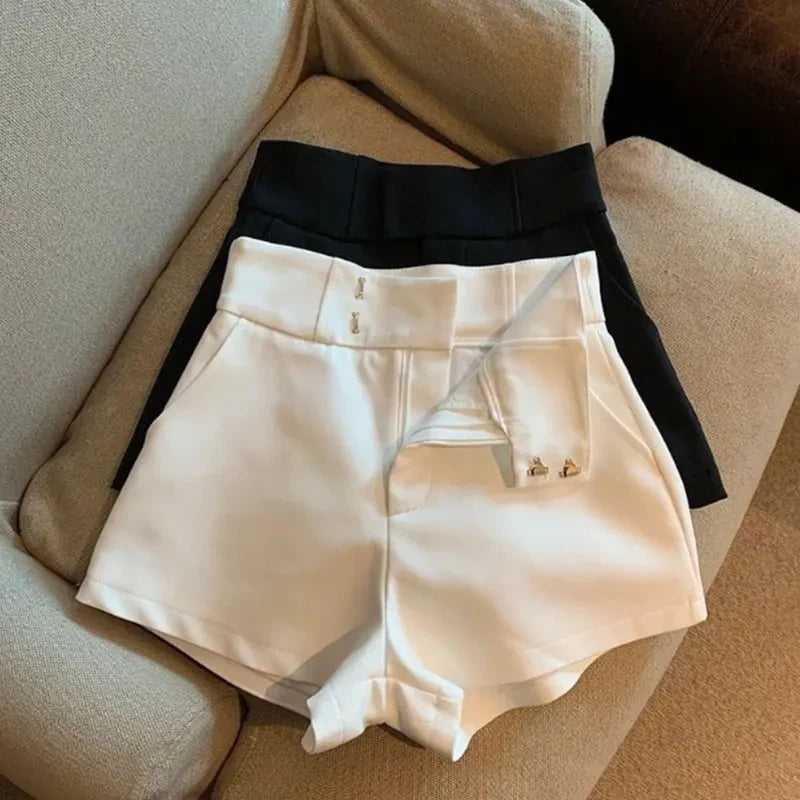 Black High Waisted Shorts