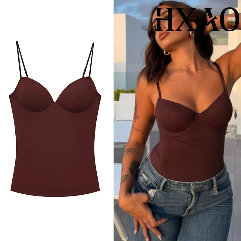 Sleeveless Backless Corset Crop Top