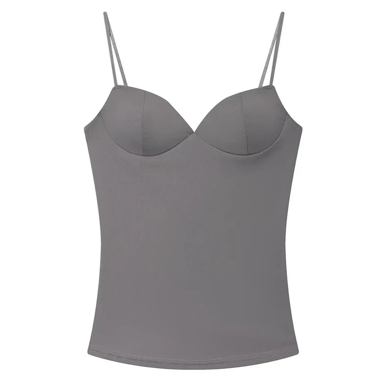 Sleeveless Backless Corset Crop Top