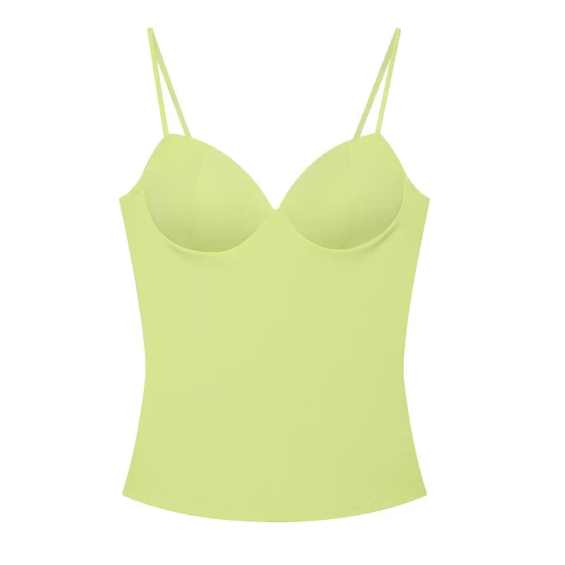 Sleeveless Backless Corset Crop Top