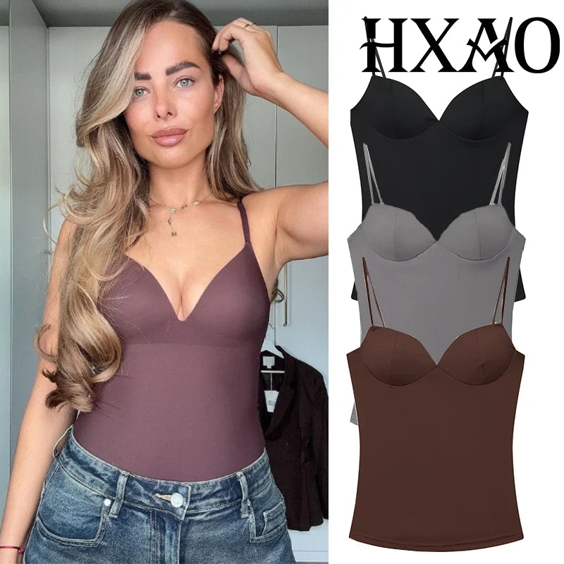 Sleeveless Backless Corset Crop Top