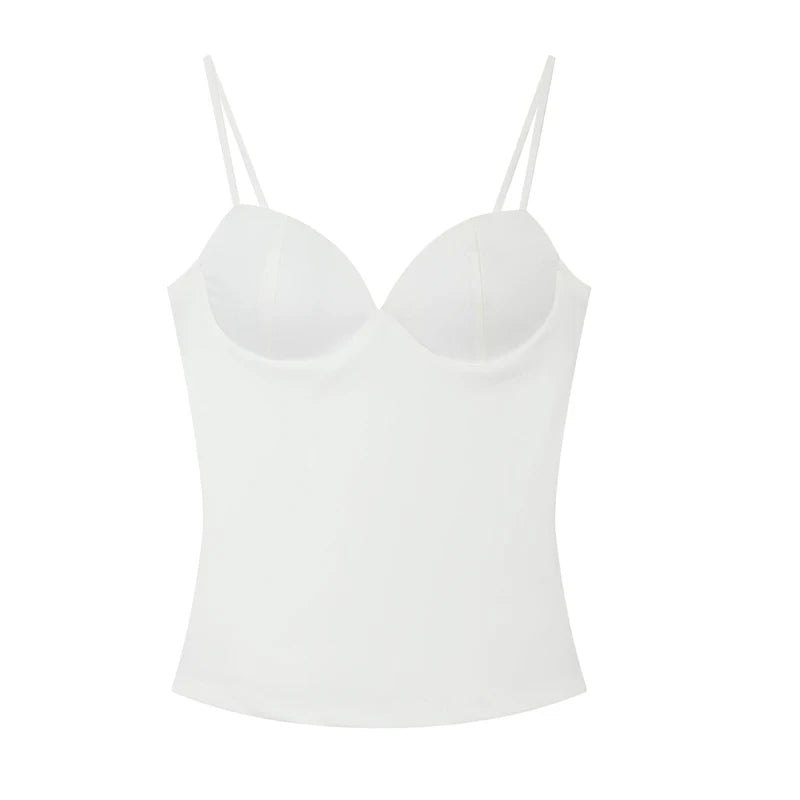 Sleeveless Backless Corset Crop Top