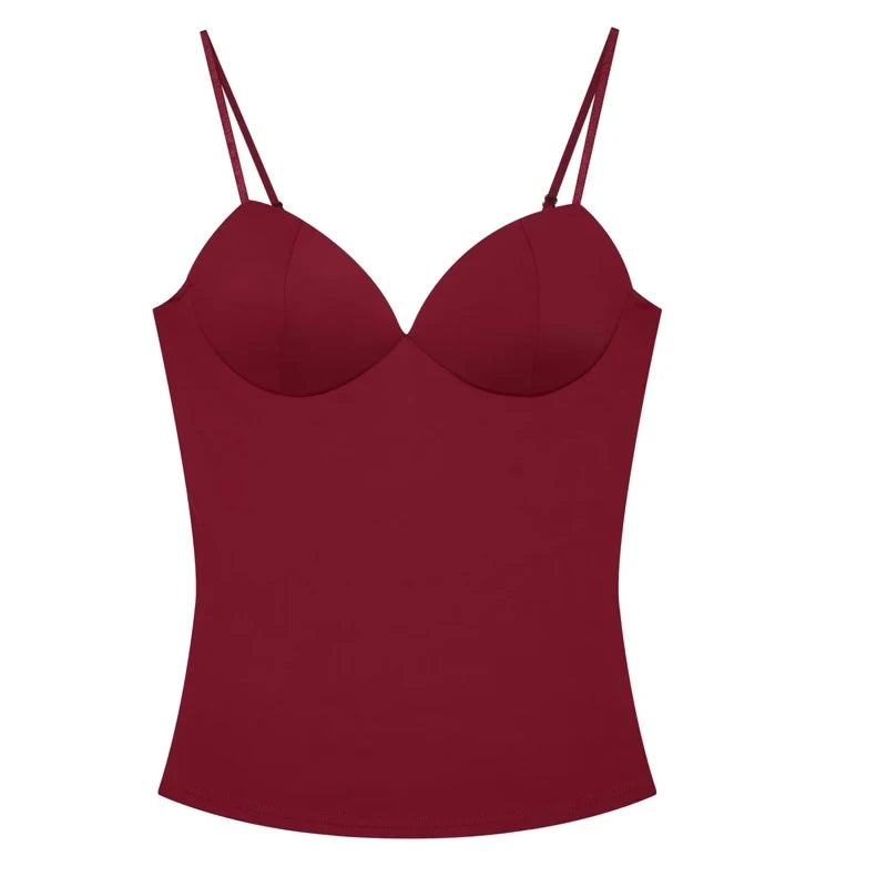 Sleeveless Backless Corset Crop Top