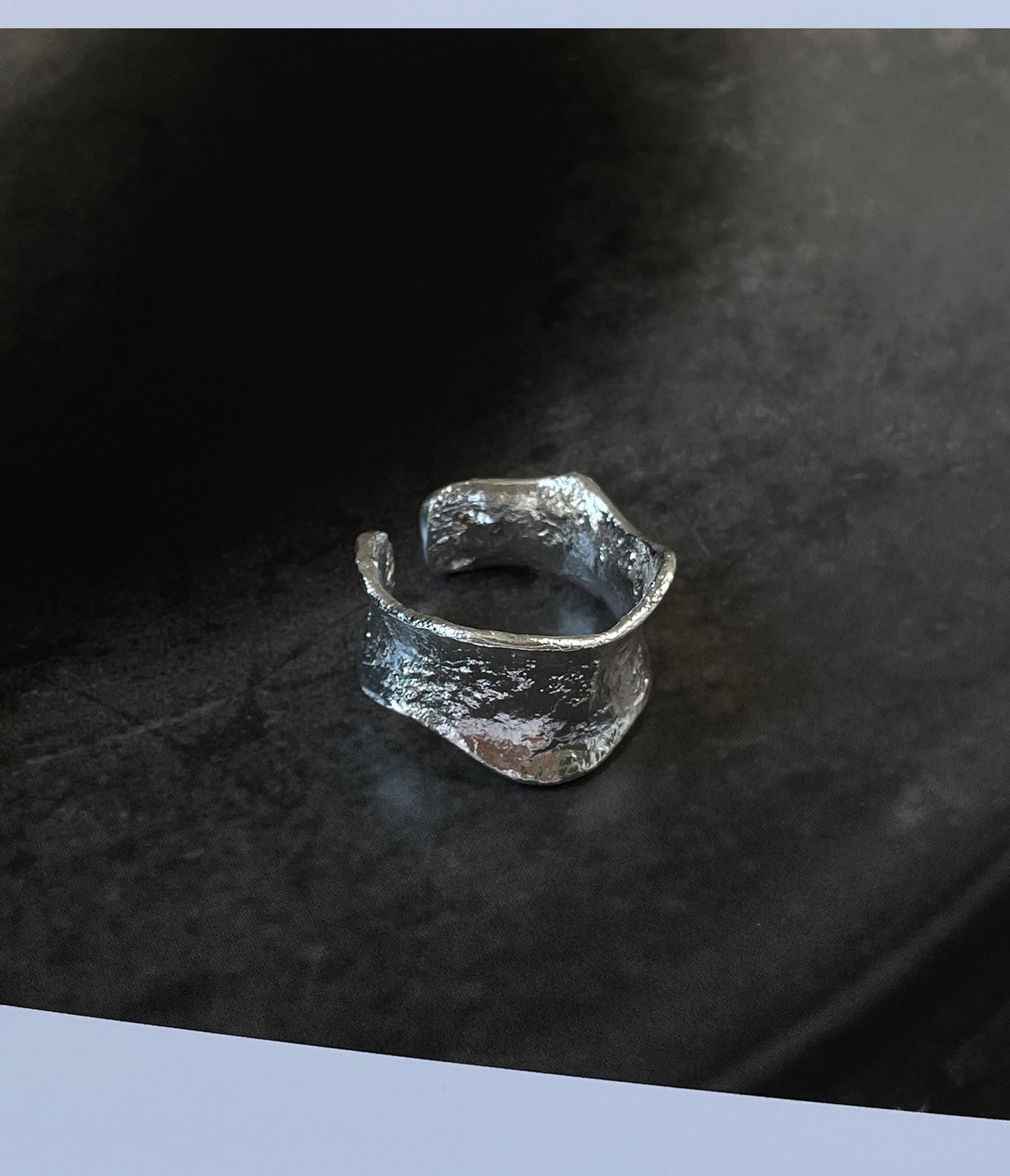 Geometric Irregular Water Drop Ring