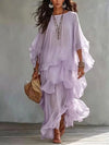 Casual Ruffled Maxi Dress