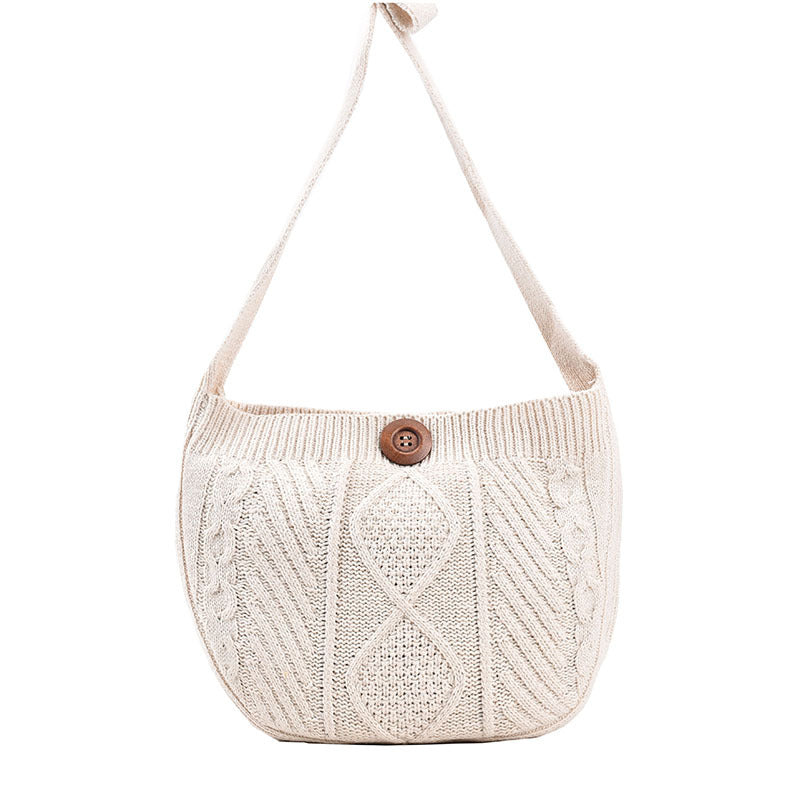 Wool Knitted New Simple Shoulder Bag