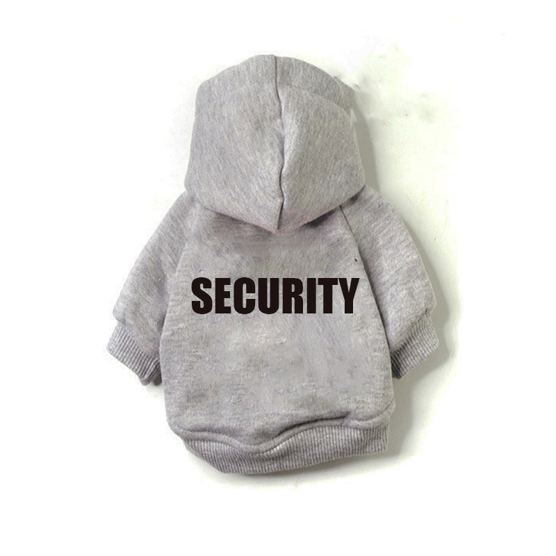 Fleece Security Pet Sweater With Hood Autumn And Winter