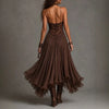 Lace Boho Midi Dress