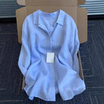 Casual Long Sleeve Linen Blend Shirt