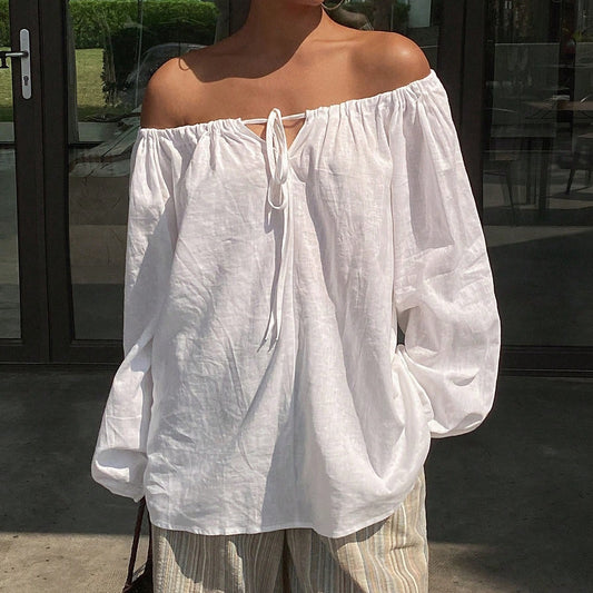 Women's Casual Beach Holiday Style Loose Shirt