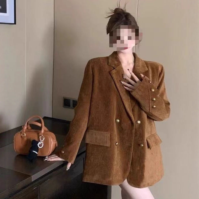 Simple Retro Winter Coat With Added Cotton And Fleece For Extra Warmth
