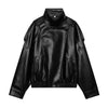 Chic Faux Leather Jacket