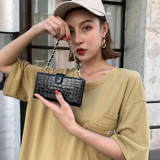 Small Fragrance Chain Bag Fashion Messenger Simple Solid Color