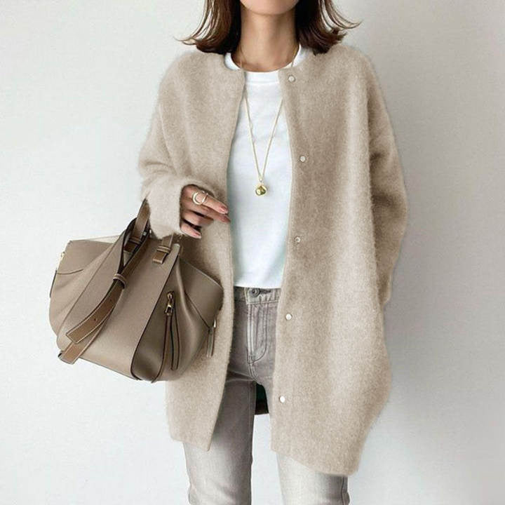 Spring Woman's Long-sleeved Coat Super Soft Wool material