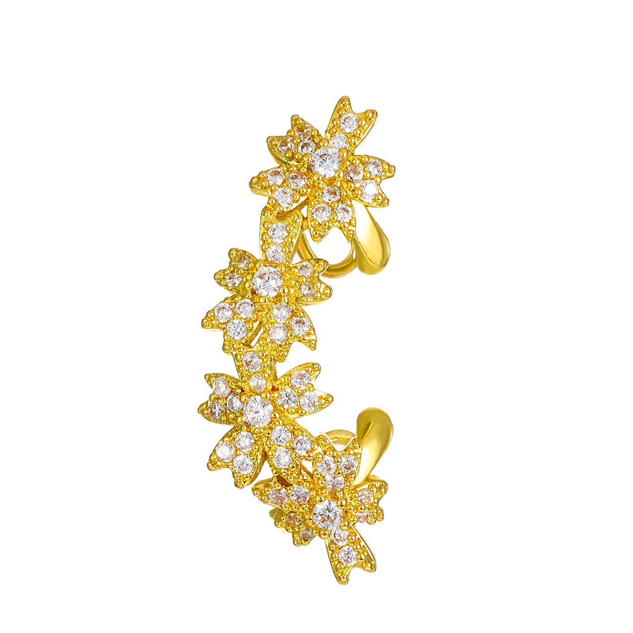 European And American Ins Flowers Ear Clip