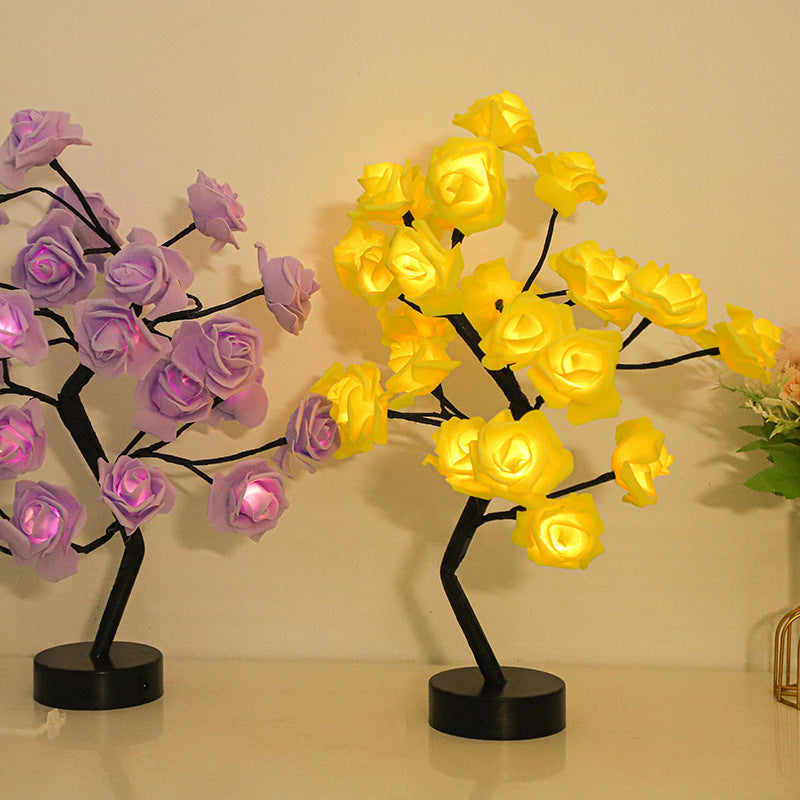 LED Rose Table Lamp Decoration