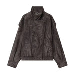 Chic Faux Leather Jacket