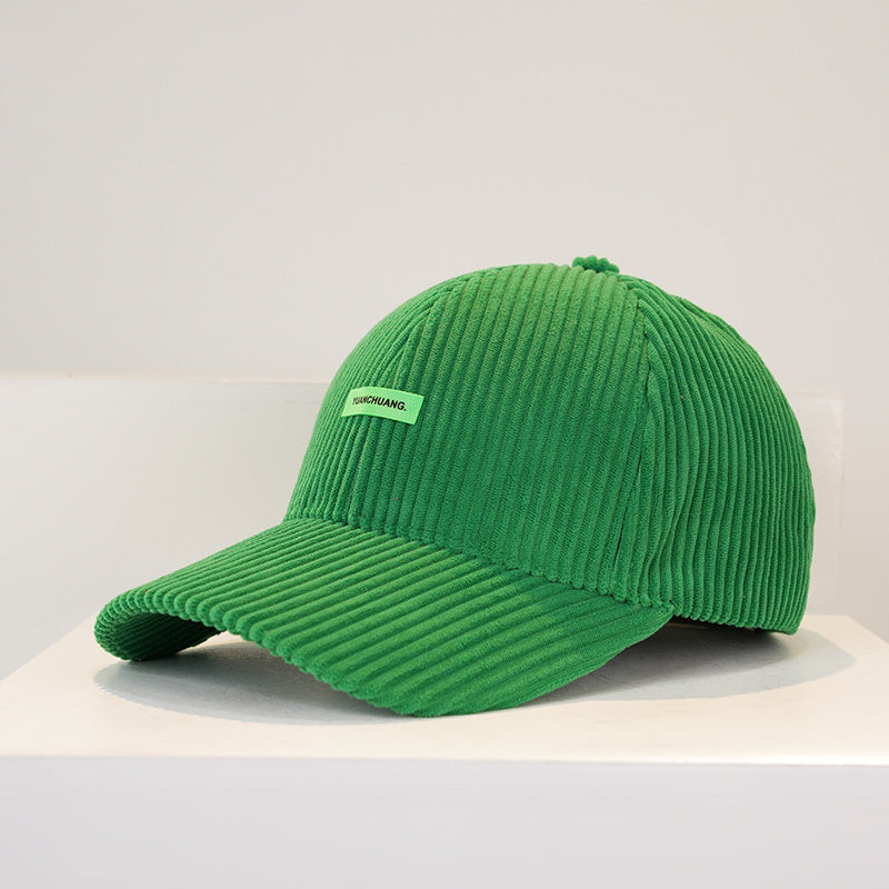 Warm Hard Top Corduroy Baseball Cap For Children