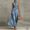 Floral Print Chiffon Boho Beach Dress