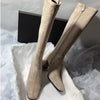 Suede Mid Calf Winter Boots