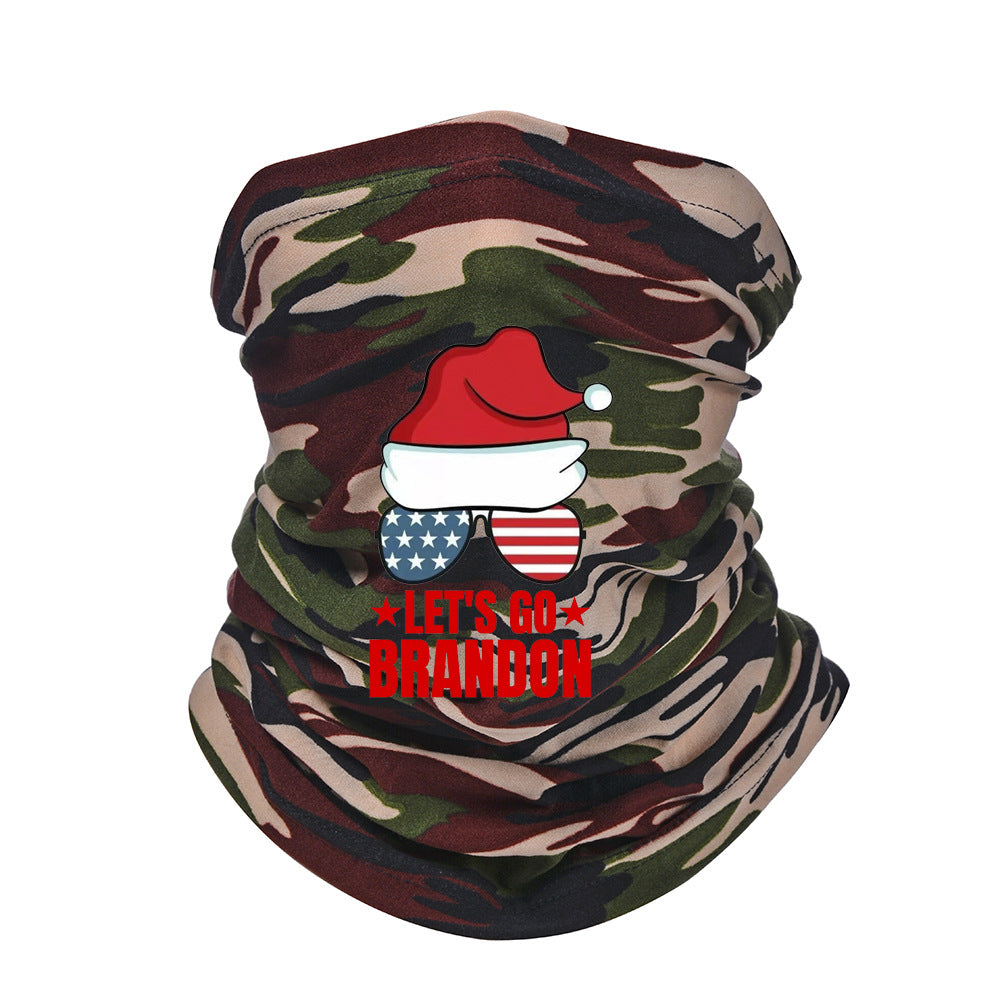 Camouflage Scarf Milk Silk Sunscreen Mask