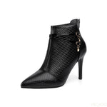 Pointed Toe Stiletto Ankle Boot