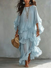 Casual Ruffled Maxi Dress