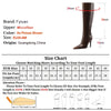 Rubbing Color Knee High Dance Boots