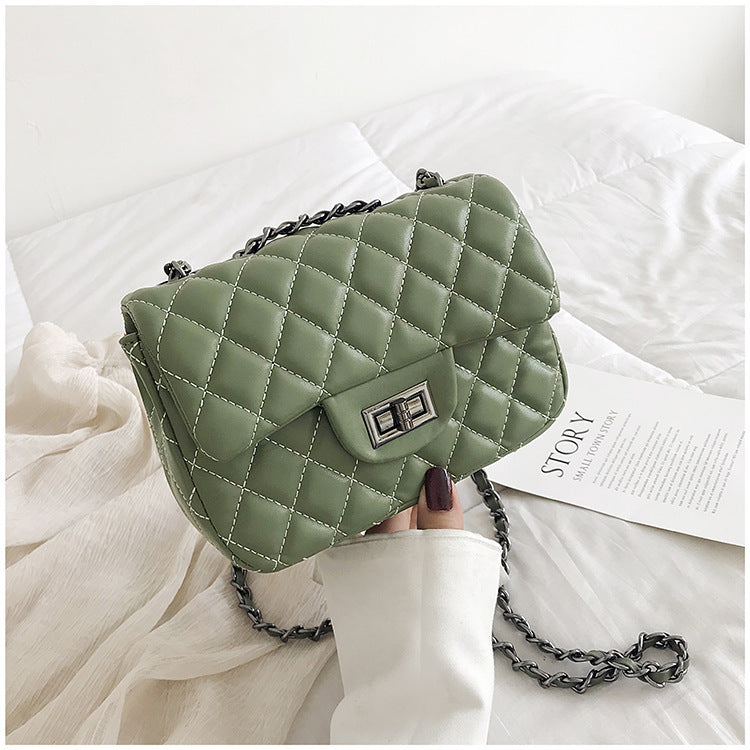 Casual Diamond Crossbody Small Square Bag