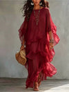 Casual Ruffled Maxi Dress