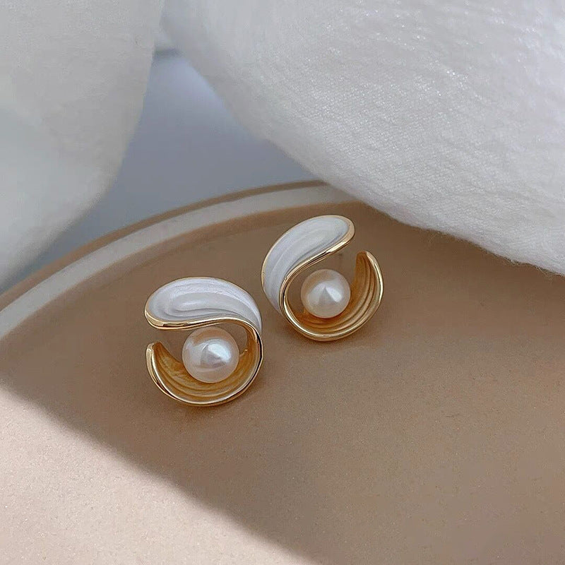 Women's Starry Sky Quicksand Design Elegant High-grade Earrings