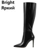 Pointed Toe Stiletto Knee High Boots