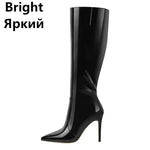 Pointed Toe Stiletto Knee High Boots