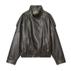 Chic Faux Leather Jacket