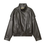 Chic Faux Leather Jacket