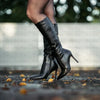 Pointed Toe Stiletto Knee High Boots