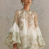 Printed Ruffle Hem Floral Summer Dress