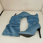 Pointed Toe Stiletto Mid Calf Boots