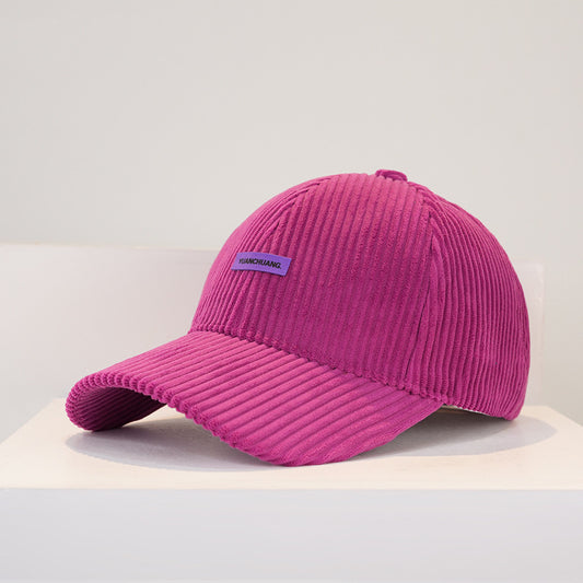 Warm Hard Top Corduroy Baseball Cap For Children