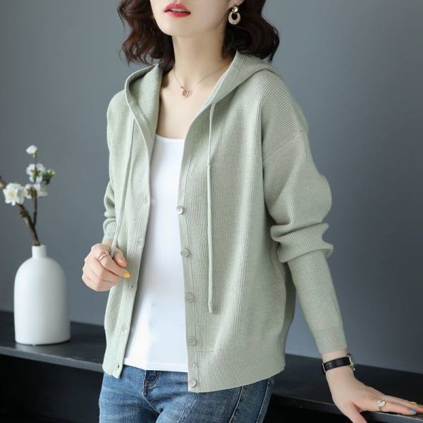 Knit cardigan sweater coat