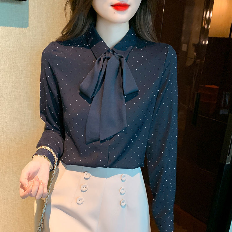 SpringSummer Bow-Tie Blouse For Women