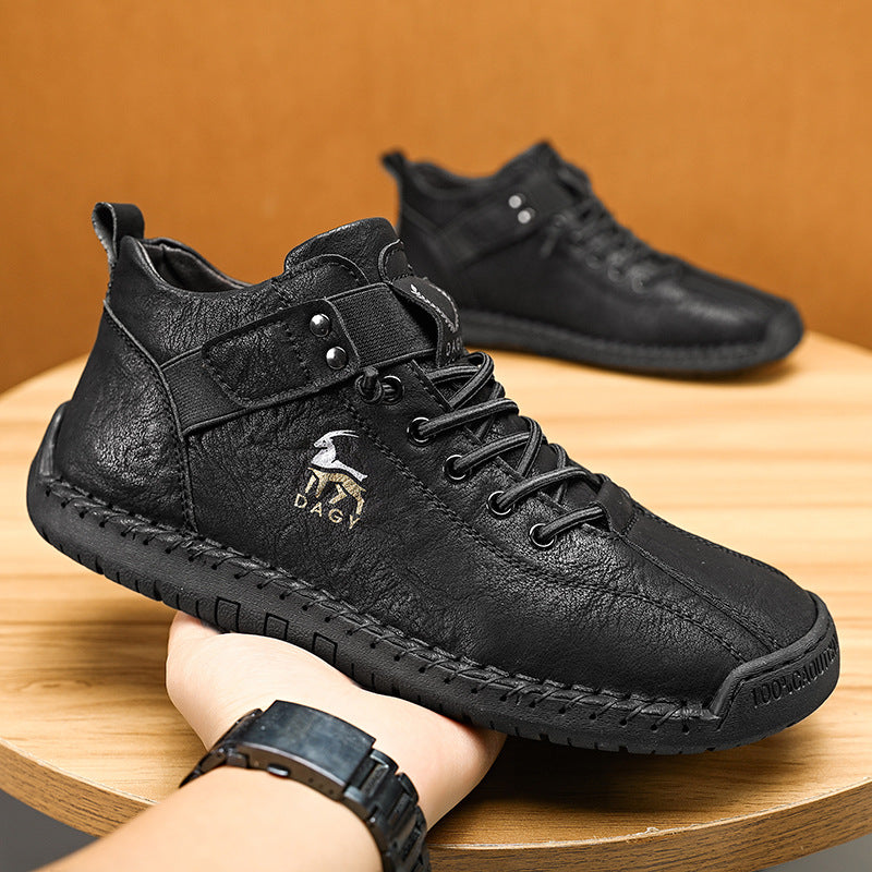 Fashion Men Sneakers Velcro Flats Shoes High Quality