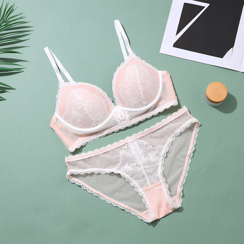 French Mesh Stitching Summer Underwear